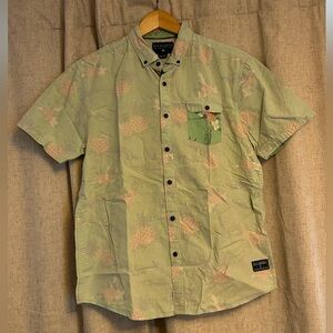 Billabong Green Pineapple Print Shirt